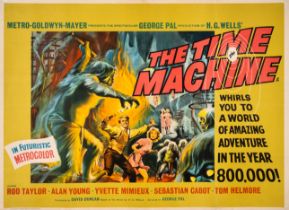 The Time Machine, British Quad, linen backed, MGM, 1960