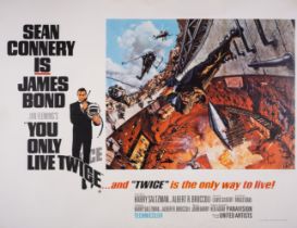You Only Live Twice, British Quad, linen backed, United Artists, 1967