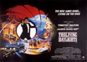 The Living Daylights, British Quad, linen backed, framed and glazed, United Artists, 1987.