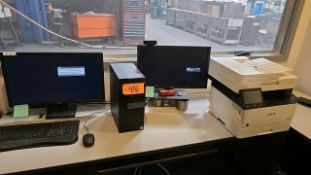 Dell Optiplex 750 PC, 2 Monitors, Canon Printer