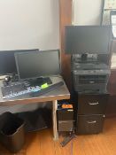 2 Dell PCs, 3 Monitors, Brother Printer