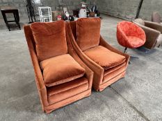 NO VAT Pair of lounge chairs