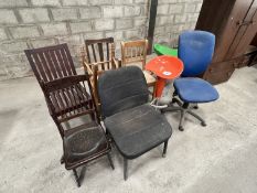 NO VAT Heap of chairs & stools