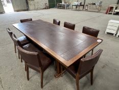 NO VAT Dining table & 8 chairs