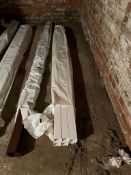 NO VAT 6 x New square white down pipes