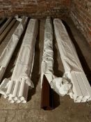 NO VAT 3 x New brown box guttering