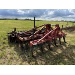 Opico Varitilth 6 leg & Opico vari-disc 3m cultivator with DD packer, 3m