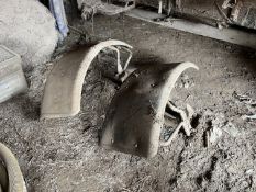 Pair of Massey Ferguson front plastic mudguards