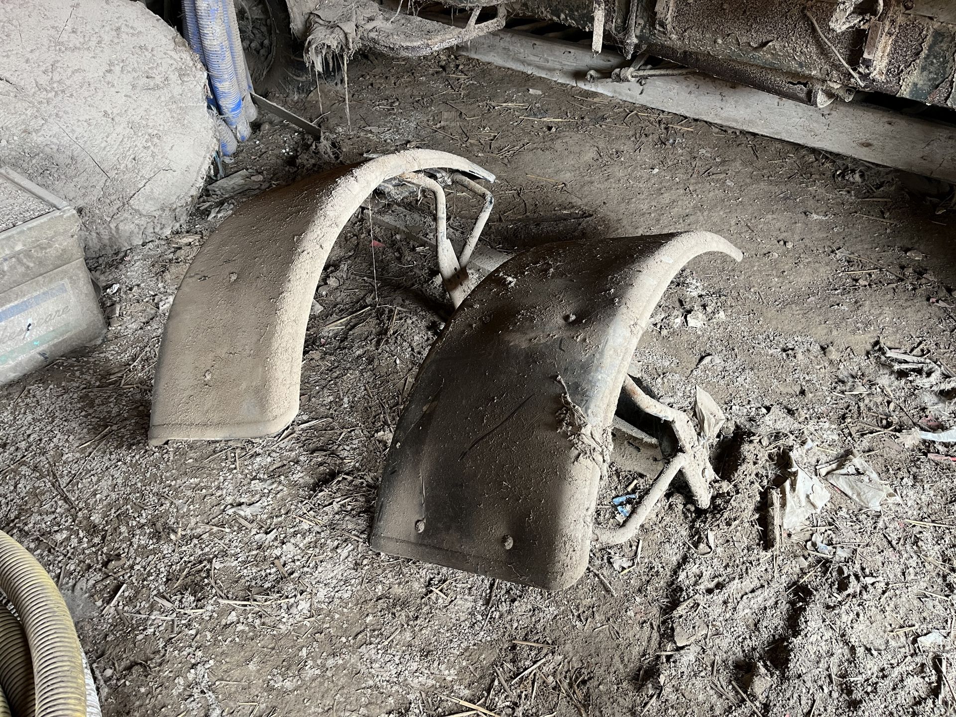 Pair of Massey Ferguson front plastic mudguards