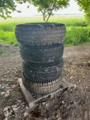 4 trailer tyres, Vredestein, 11.5/80-15. Tread 2@95%, 2@80%