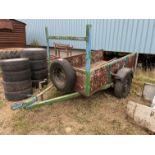 Single axle car trailer