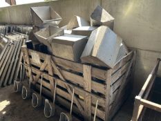 Crate of sow troughs