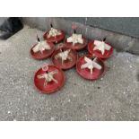 7 on slat piglet feeders