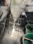 2 Echberg Maximat double sided feeders/drinkers