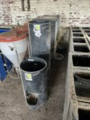 Various pig feeders