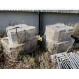2 pallets of 18" stainless steel sow troughs, to fit AM Warkup farrowing crates