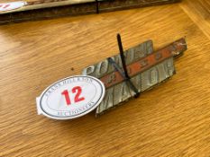 2 Power Fordson Major bonnet badge