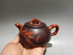 Two-color Five Blessings Stone Ladle Teapot