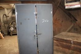 Metal Cabinet and Contents