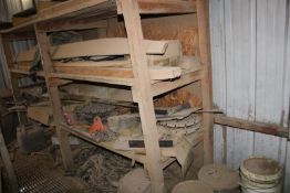 Wood Shelves & Contents