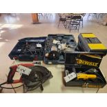 (5) Bosch, Milwaukee and DeWalt Hand Tools w/ Toolbox