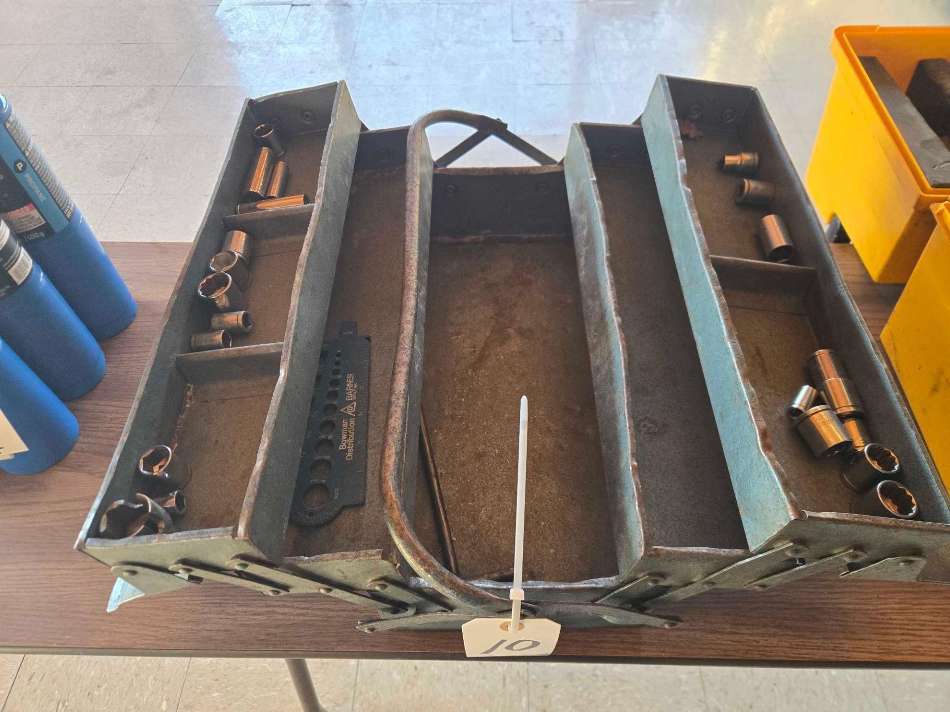Combustion Analyzer, SKF Fitting Tool, Laser Leveling System, Tool Box, (6) Bottles Bernzomatic - Image 9 of 18