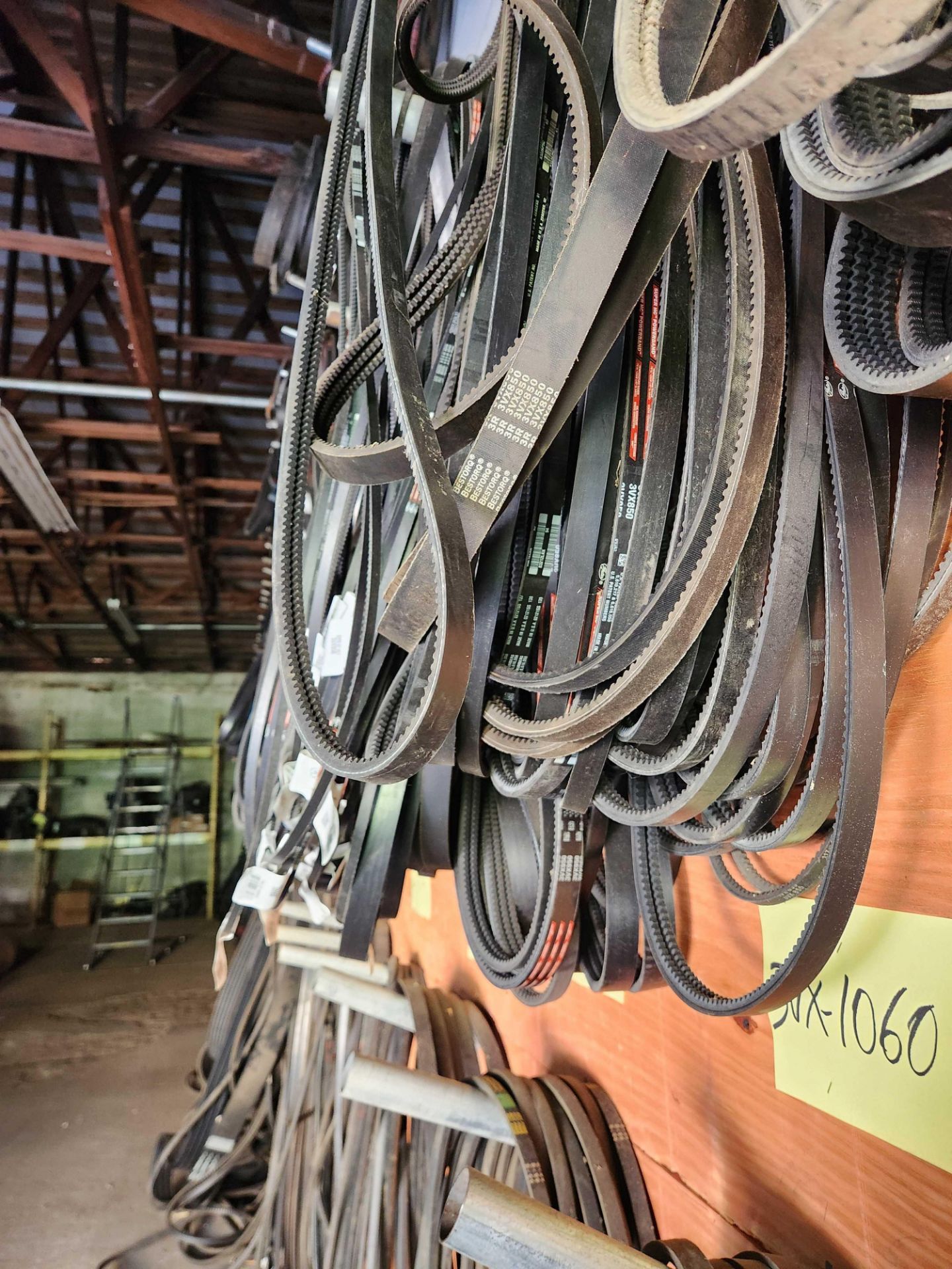 Complete Contents of Machine Parts Room w/ Racking: (32) sections 12 ...
