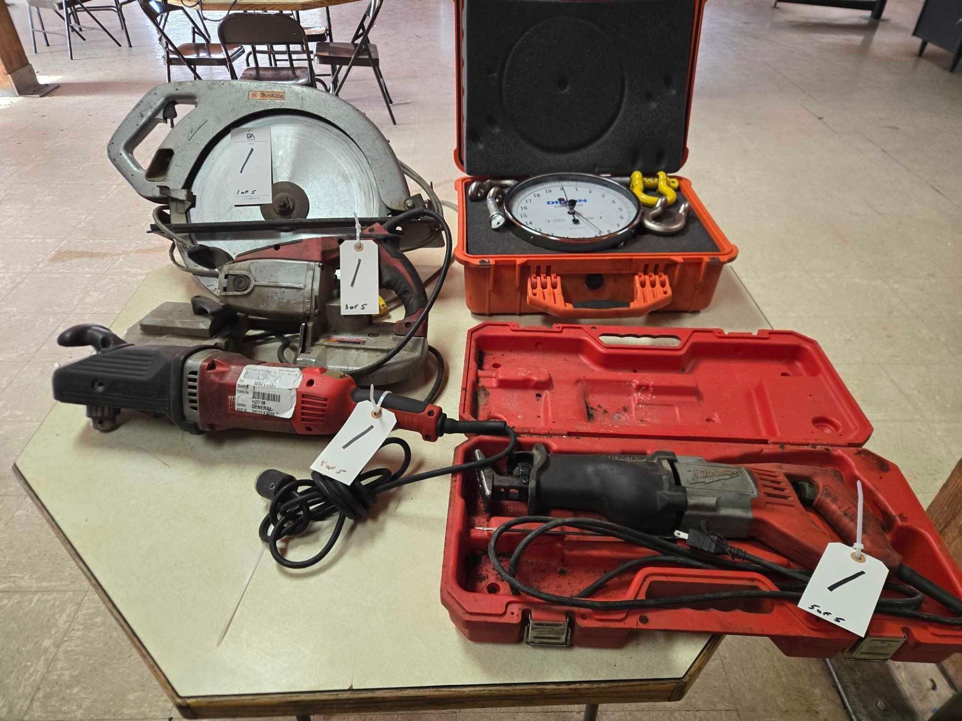 (5) Makita and Milwaukee Hand Tools / Saws
