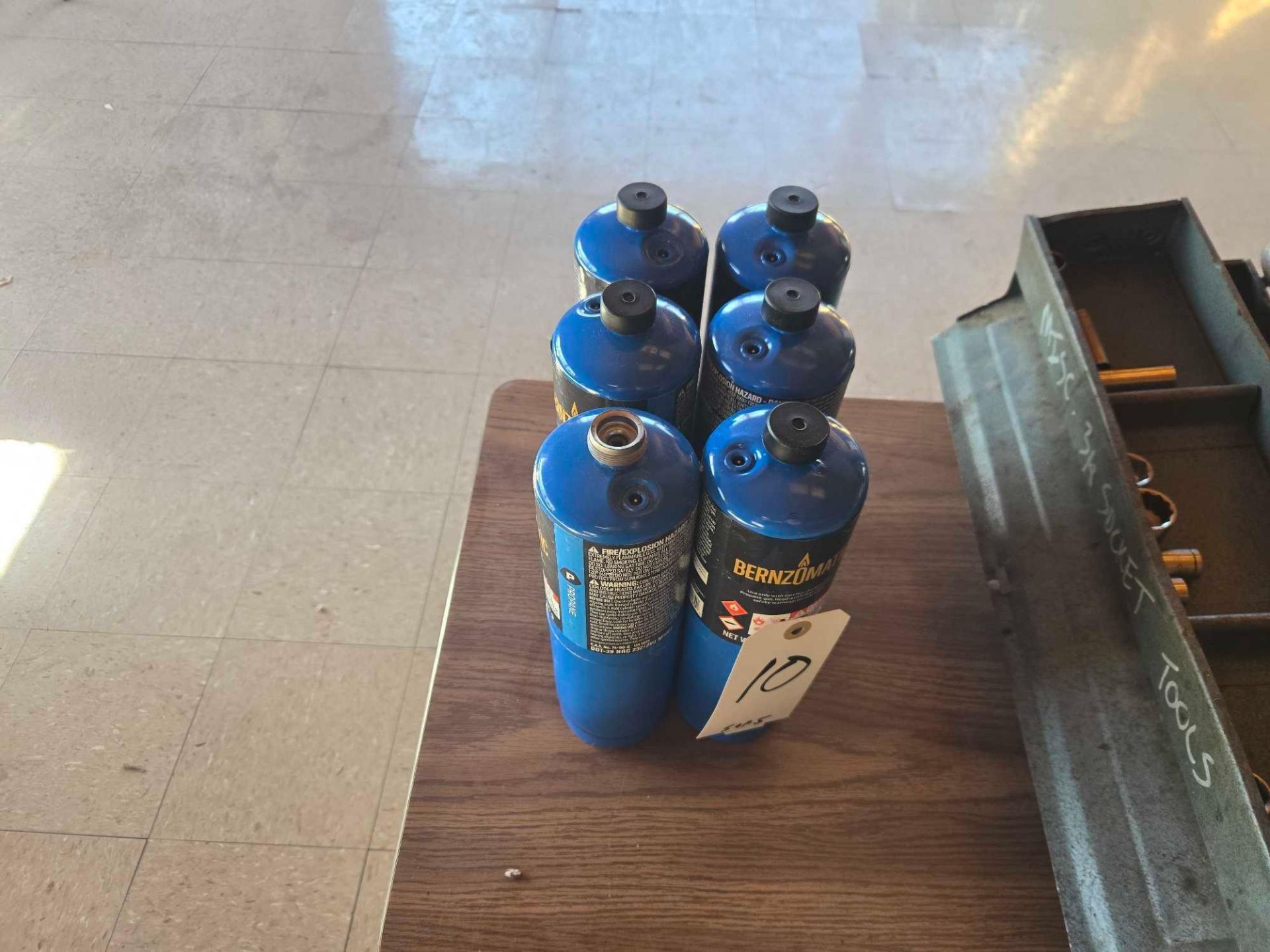 Combustion Analyzer, SKF Fitting Tool, Laser Leveling System, Tool Box, (6) Bottles Bernzomatic - Image 11 of 18