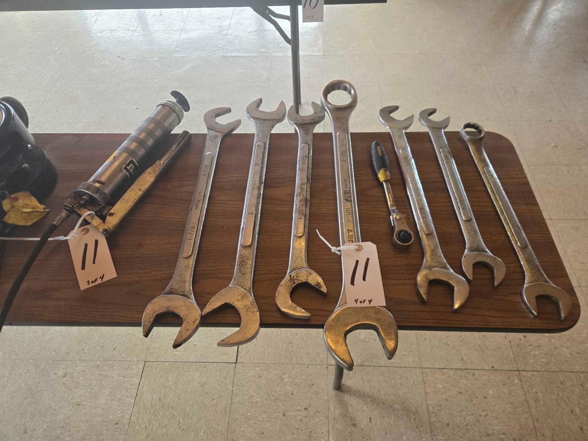 (2) Hand Chain Hoists, Grease Gun, Wrenches - Image 7 of 7