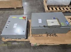 (2) Industrial Electric Control Panels
