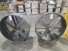 (2) 42" Industrial Drum Fans