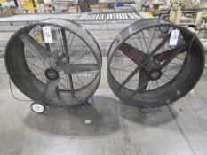 (2) Portable Cooler 42" Drum Fans