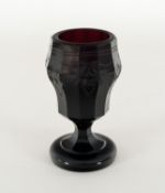 Glas | Goldrubinpokal | Böhmen, 19. Jahrhundert