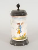 Fayence | Walzenkrug | Schrezheim, 1804