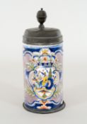 Fayence | Walzenkrug | Thüringen, 1743