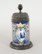 Fayence | Walzenkrug | Dorotheenthal, um 1750