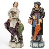 PAAR FAYENCE-FIGUREN VON FRANZ REITHER (1895-1960)