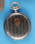Tulasilber-Taschenuhr mit Sprungdeckel
