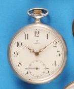 Omega Silbertaschenuhr