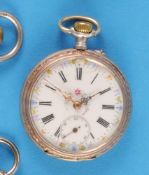 Silbertaschenuhr mit Zylinderwerk