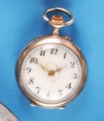 Silberne Damen-Taschenuhr