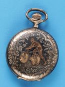 Longines Tulasilbertaschenuhr mit Sprungdeckel