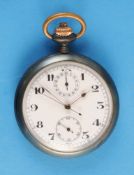 Le Phare Metalltaschenuhr mit Chronograph