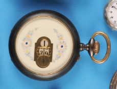 Metalltaschenuhr mit Digital-Anzeige