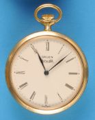 Vergoldete Gruen Musiktaschenuhr