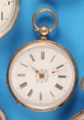 Kleine Silbertaschenuhr mit Zylinderhemmung