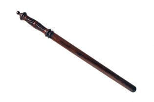 A Turned Hardwood Truncheon.
