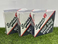 3no. Boxed & Unused Reels of Super 6 SG2 Mig Welding Wire, 0.80mm (Dia)