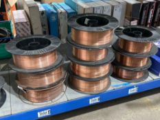 10no. Part-Used Reels of Welding Wire, Sizes Vary